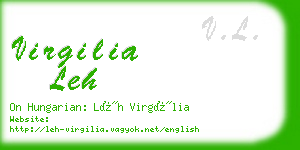 virgilia leh business card